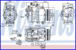 Nissens Air Conditioning A/C Compressor 89116 BRAND NEW 5 YEAR WARRANTY
