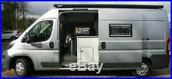 Peugeot Boxer Camper, Silver, 4 berth, 4 travelling seats, fixed beds. L3H2