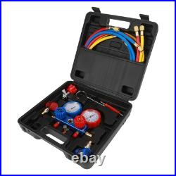 R134a Air Conditioning Refrigerant Manifold Gauge Set With 1.5m Charging Hoses R134a Air Conditioning Refrigerant Manifold Gauge Set With 1.5m Charging Hoses