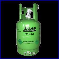 R134a refrigerant air con gas Auto air conditioning 12 kg refillable cylinder