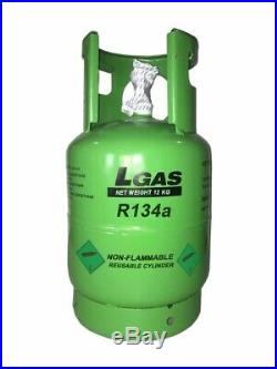 R134a refrigerant air con gas Auto air conditioning cylinder 12 kg refillable
