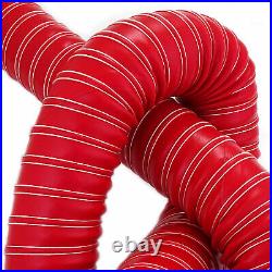 Red Air Ducting Pipe Flexible Hose Hot Or Cold Vent Car Cooling Transfer