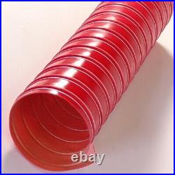 Red/Orange Air Ducting Pipe Flexible Hose Hot Cold Cooling Transfer Extractor