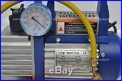 Refrigerant Vacuum Pump + 100KG scale + 3 way manifold gauge R410a R134a R404a