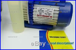 Refrigerant Vacuum Pump Gauge manifold Set Kit R407F R448a R32 R1270 AC tool