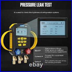 Refrigeration Digital Manifold Gauge HVAC Air Conditioning Pressure Leak Tester