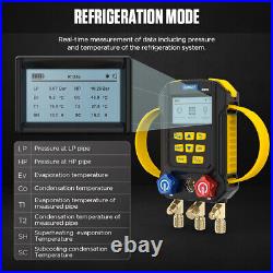 Refrigeration Digital Manifold Gauge HVAC Air Conditioning Pressure Leak Tester