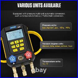 Refrigeration Digital Manifold Gauge HVAC Air Conditioning Pressure Leak Tester