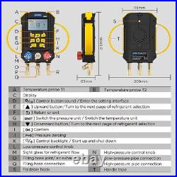 Refrigeration Digital Manifold Gauge HVAC Air Conditioning Pressure Leak Tester