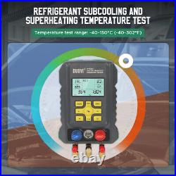 Refrigeration Digital Manifold Gauge Hose Set Air Conditioning HVAC Diagnostic
