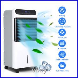 Refrigeration Fan 12L Mobile Water Cooled Air Conditioning Fan Cooler Humidifier