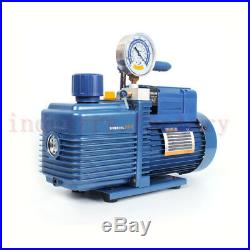 Rotary Vane 2 Stage Vacuum Pump 4.24CFM 1/2HP For Air Conditioning Refrigerator