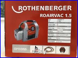 Rothenberger ROAIRVAC 1.5 Vacuum Pump Air Conditioning Refrigeration Heat Pump