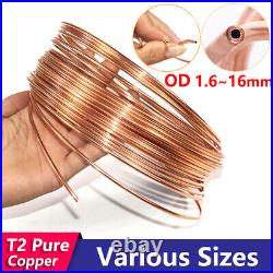Soft Copper Tube Pipe Refrigeration Coil T2 Ø 1/2/3/4/5/6/8/10/1216mm Microbore