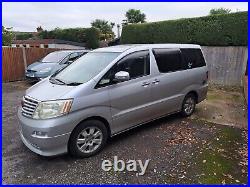 Toyota Alphard Campervan Automatic Sleeps 2 with 5 Travel Belts