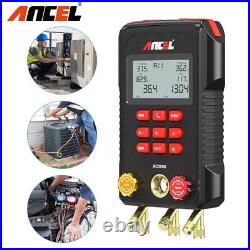 UK Digital Manifold Gauge A/C Refrigeration Diagnostic Vacuum Pressure Leak Test