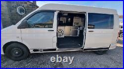 VW T5.1 Transporter LWB Mid Top Camper/Panel Van with loads of upgrades & extras