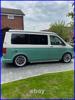 Vw camper van, low mileage, green and white